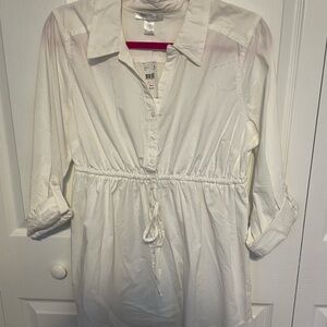 NWT Motherhood Maternity Button Up Blouse L
